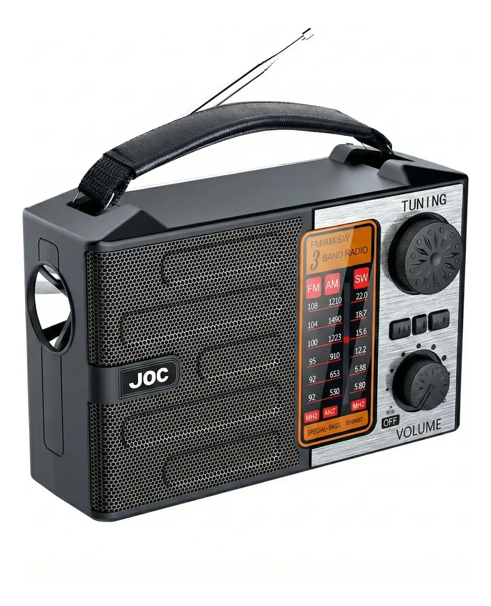 Radio AM y FM tipo USB o con pilas