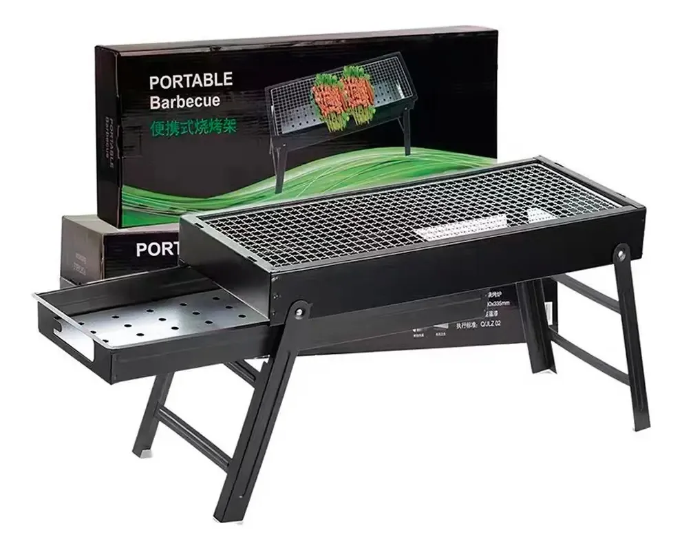 Rejilla Parrilla Asador Plegable Acero 58 Cm | C16179-3