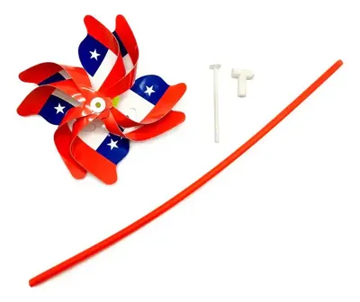 Remolino De Flor Con Bandera De Chile