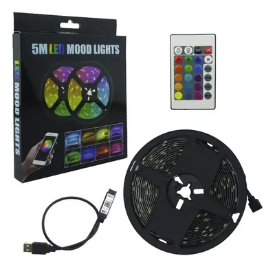 Rollo Led de 5 Metros Multicolor con Control Remoto