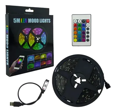 Rollo Led de 5 Metros Multicolor WIFI con Control Remoto
