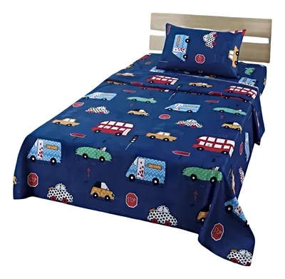 Sabanas De Genero Diseño Infantil 1 PLAZA - 210 Hilos