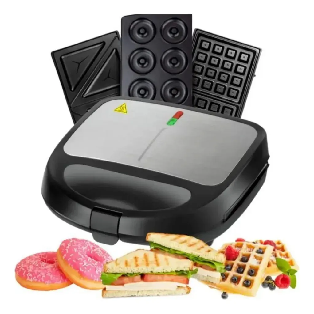 Sandwichera multifuncional 3 en 1