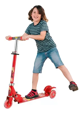 Scooter Patín Infantil Con Luz 3 Ruedas