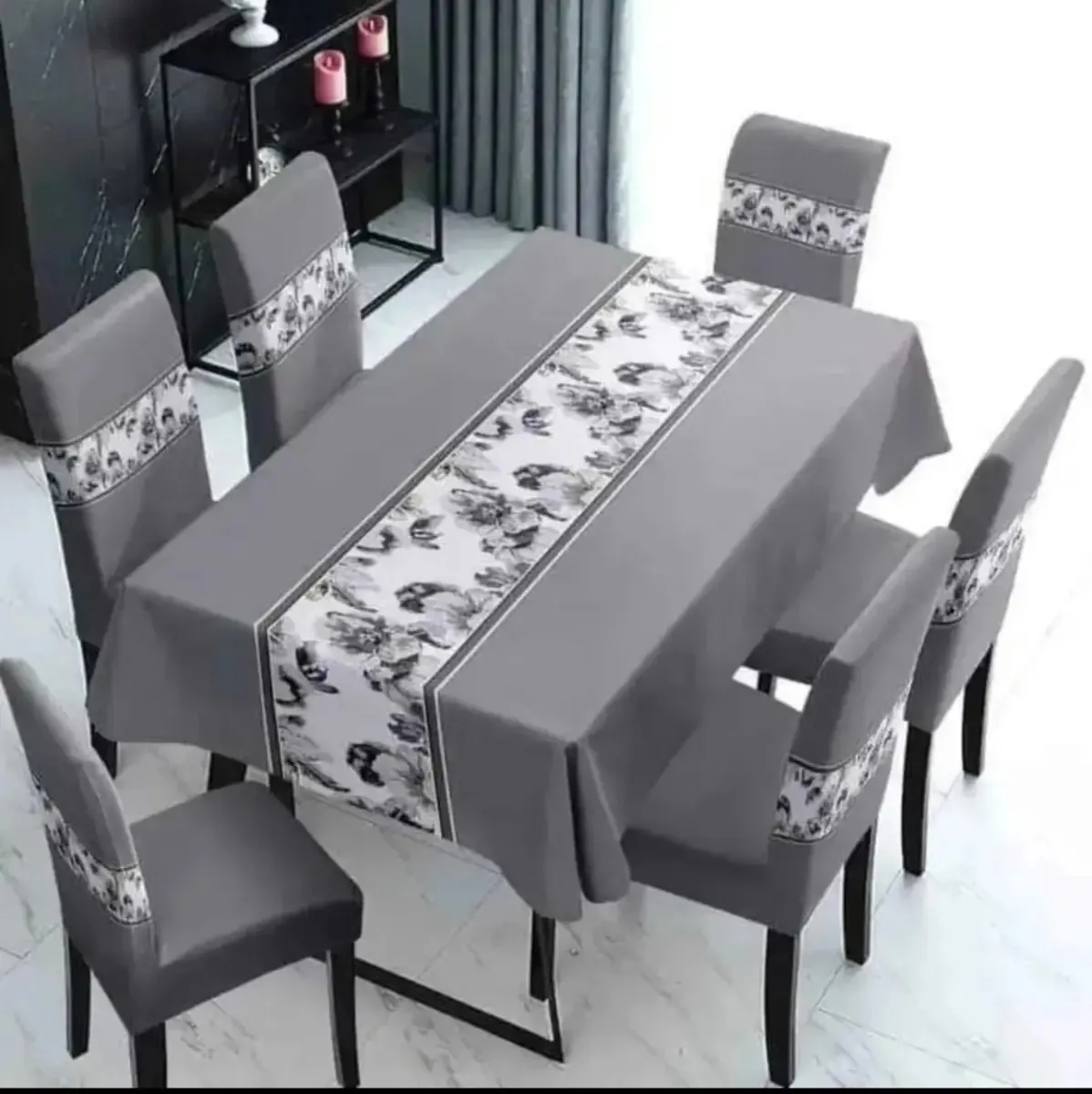 Set 6 Fundas de Silla + Mantel Chileno