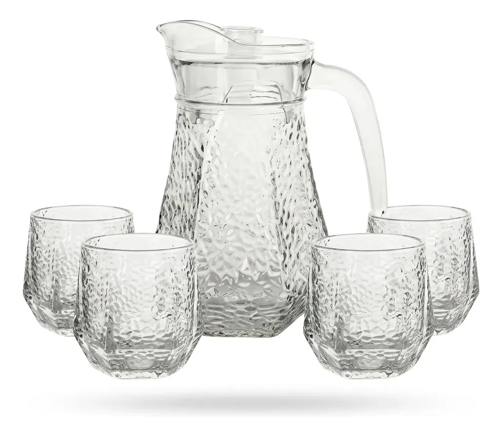 Set de Jarra de Vidrio 5 pcs
