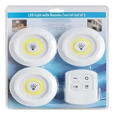 Set x 3 De Luces Led Con Control Remoto