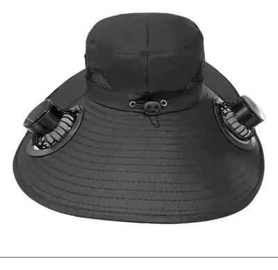 Sombrero Con Ventilador Recargable Solar Y USB
