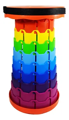 Taburete Telescópico Portátil Plegable y Ajustable