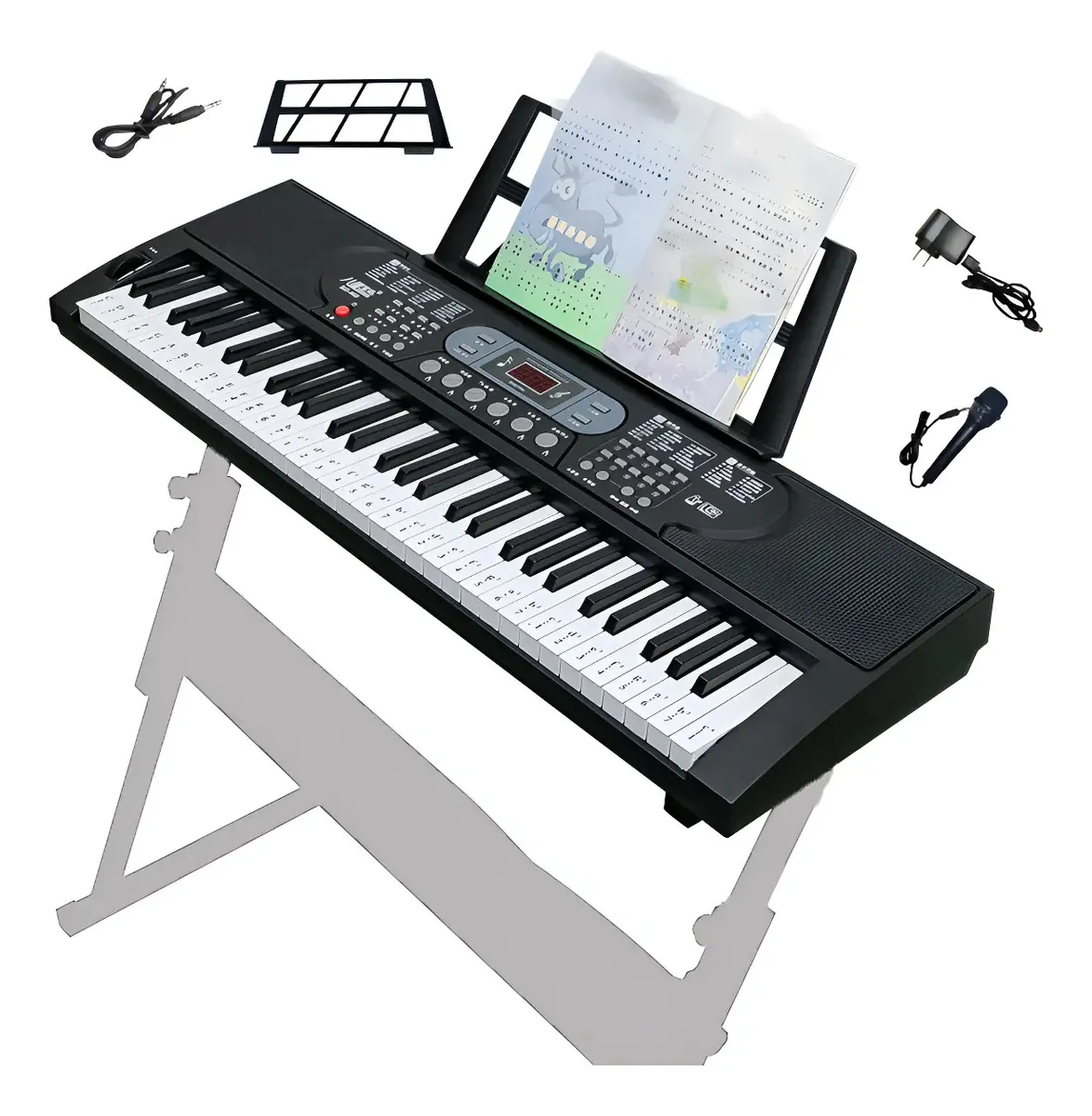 Teclado Órgano Musical 61 Teclas 16 Tonos 10 Ritmos