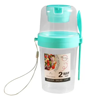 Vaso Doble Portátil Para Cereal