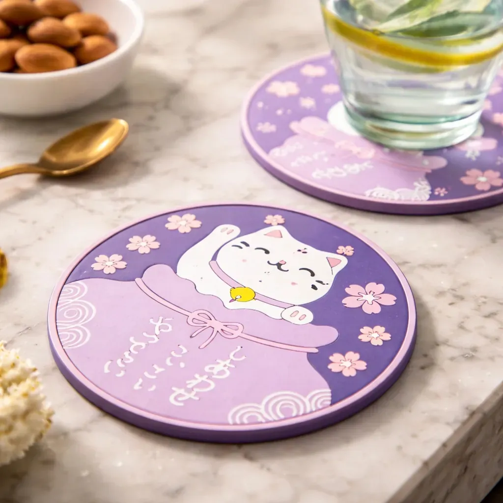 Vaso Kawai Con Porta Vaso