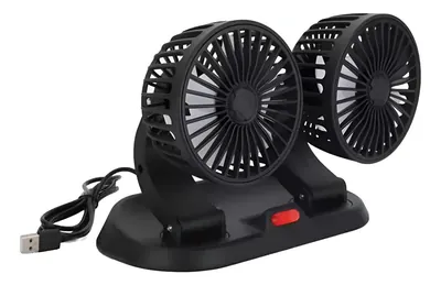 Ventilador Doble Auto 360º Grados 2 Velocidades