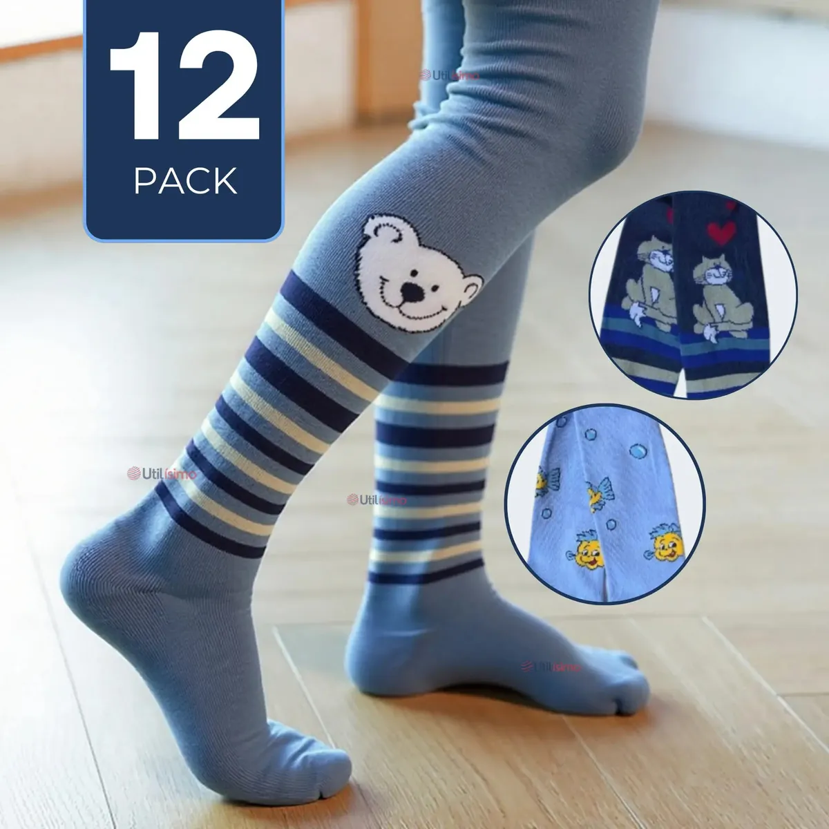 x12 Pantis De Algodon Estampada Niño